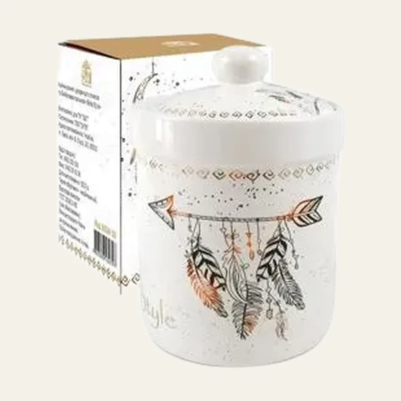 Фото товару «Ємність для сипучих продуктів S&T «Boho style» 6922-20, 600 мл»