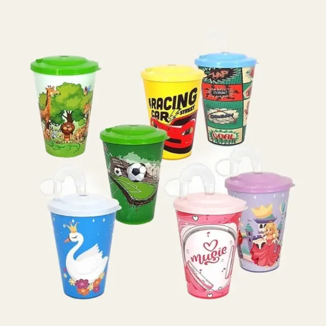 Склянка дитяча з трубочкою Akay plastik, колір мікс, АК-625