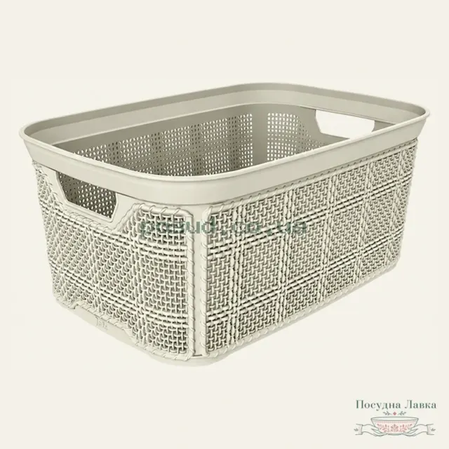 Фото товару «Кошик Akay Plastik Jute AK 594, 2,5 л, 21 × 14 × 10 см, мікс, без кришки»