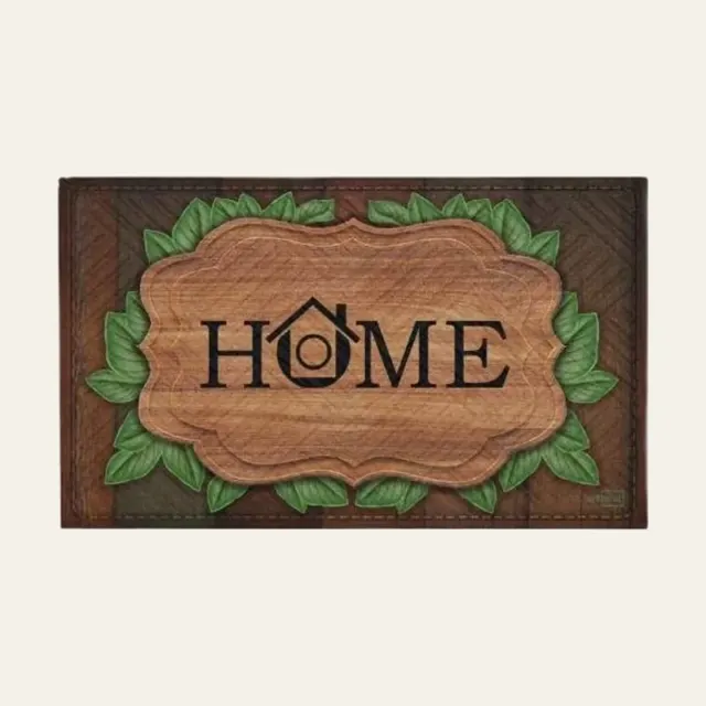 Фото товару «Килимок гумовий 40 × 60 × 0,2 см принтований «Home»»