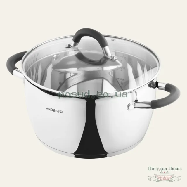 Каструля Ardesto Gemini Livorno AR1955GS, 5,5 л, 24 см з кришкою