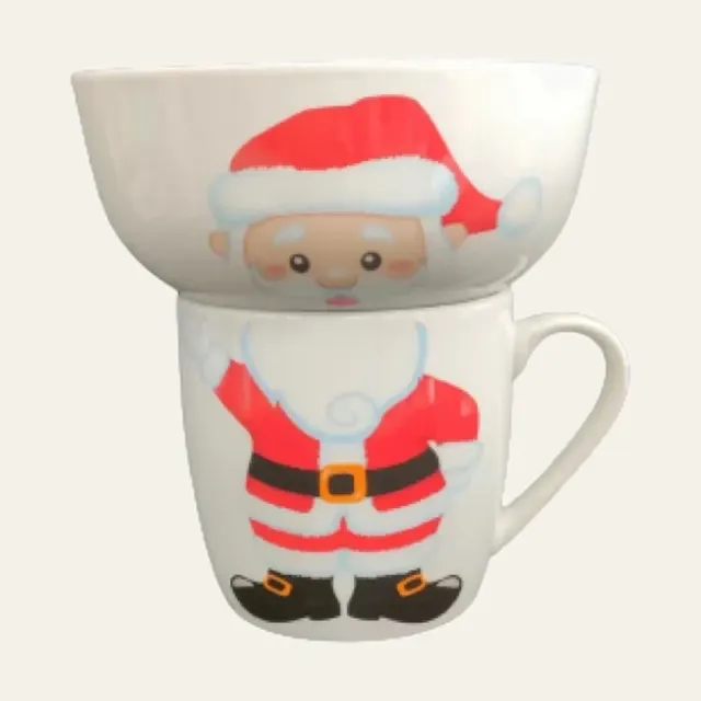Набір дитячого посуду Limited Edition SANTA, 2 предмети, у подарунковому пакуванні, YF6038