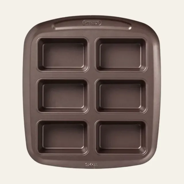 Форма металева Pyrex Asimetria для 6 мінікексів, AS06BL0/7146