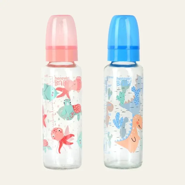 Пляшечка дитяча Herevin 111826-000, 0,25 л, мікс, 111822-000