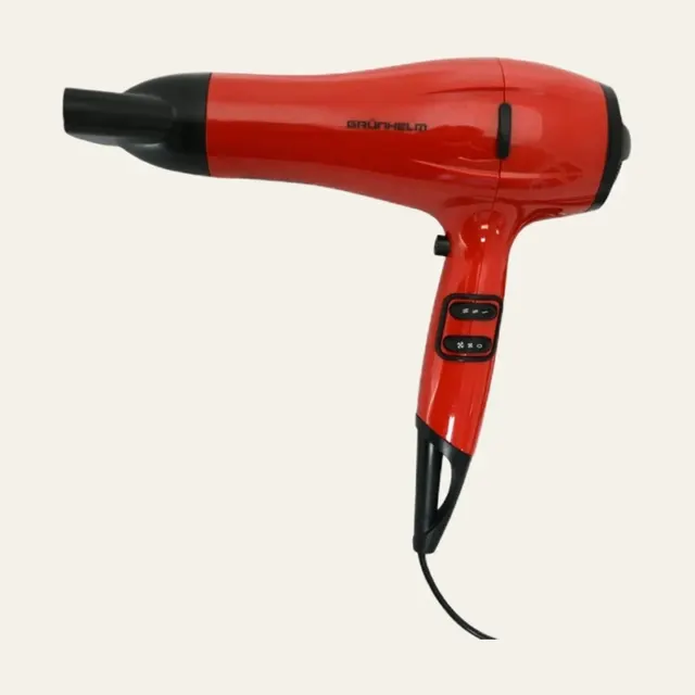 Фен для сушіння волосся Grunhelm GHD-595, 2400 Вт, 2 швидкості, 3 температурні режими, іонізація, 94197