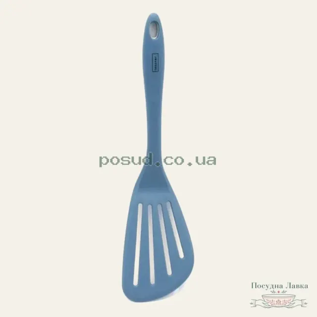 Фото товару «Лопатка Lessner Sky Blue 10306, силіконова з прорізами, 32 см»