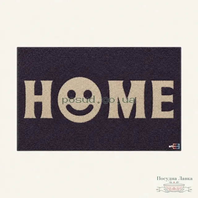 Фото товару «Килимок гумовий 45 × 75 × 0,4 см принтований, «HOME», К602-119»