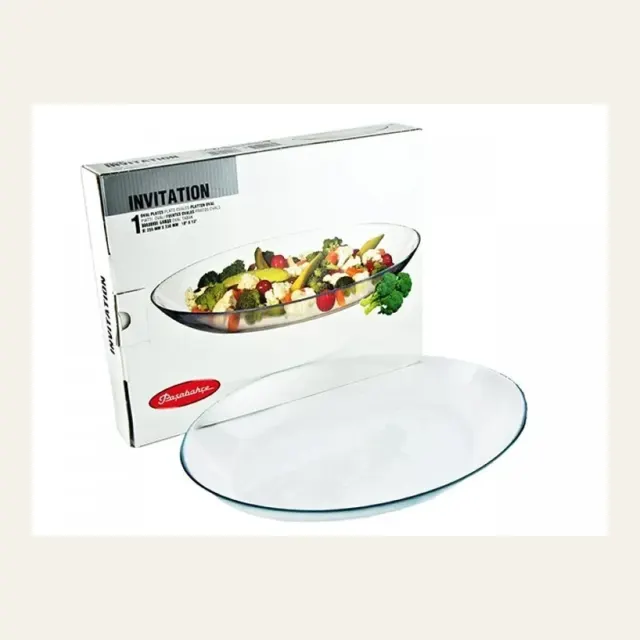 Фото товару «Блюдо Pasabahce Invitation Oval, овальне, 33 × 25 см, 10336»
