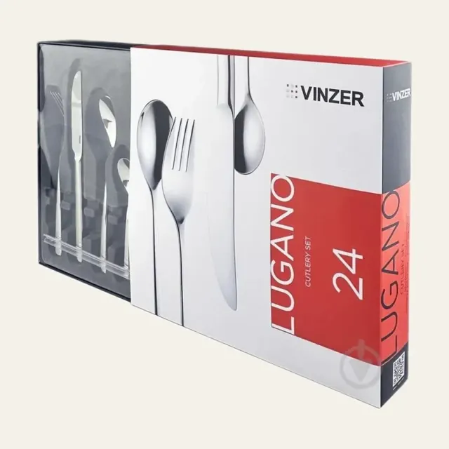 Набір столових приборів Vinzer Lugano 24 предмети, 50097