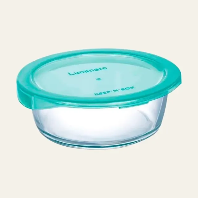 Фото товару «Контейнер Luminarc Keep’n Box, круглий, 920 мл, з бірюзовою кришкою, 5523P»