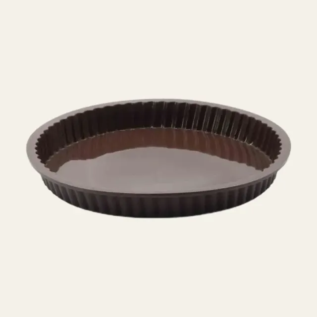 Форма кругла силіконова для тарта Lessner Chef Choco 10243, 28 × 28 × 3,5 см