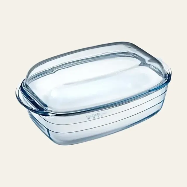 Каструля прямокутна жароміцна скляна O Cuisine 465AC00/1643, 3 л + кришка-вкладка 1,5 л