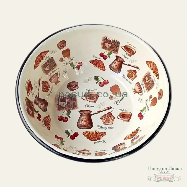 Миска Idilia «Кафе де Шері» І0314/2, 4 л, молочна