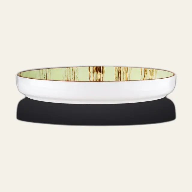 Тарілка Wilmax Scratch Pistachio, з бортиком, 23 см, WL-668119 / A