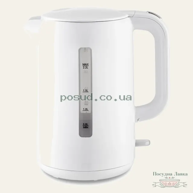 Фото товару «Електрочайник Maestro MR-022-WHITE, 2,2 л, білий»