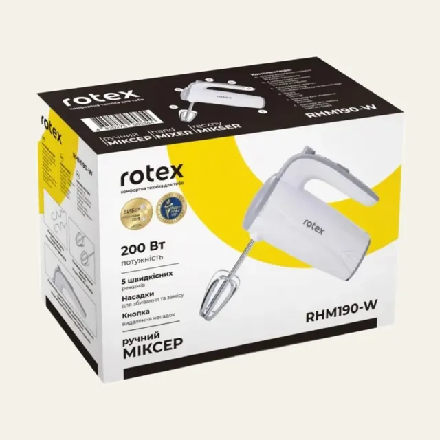 Фото товару «Міксер RHM 190-W 200 Вт Rotex»