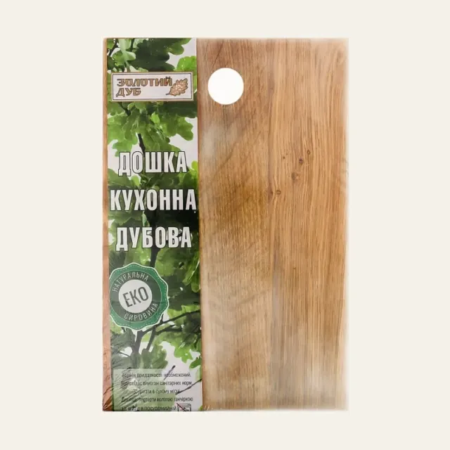 Фото товару «Дошка кухонна дерев’яна Карпати «Золотий дуб» 35 × 25 см»