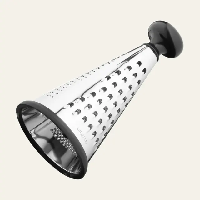 Фото товару «Тертка Ardesto Gemini, чорна, нержавіюча сталь, пластик, AR2139SB»