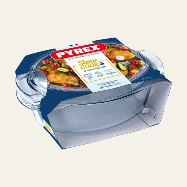 Каструля овальна скляна Pyrex, 4,4 л + кришка 1,4 л, 460A000/8443