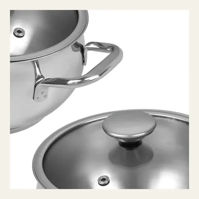Каструля Lessner Ottimo 55879-20, з нержавіючої сталі, 3 л, Ø 20 см