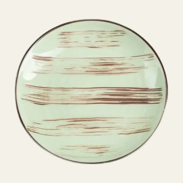 Тарілка Wilmax Scratch Pistachio, кругла, 23 см, WL-668113 / A