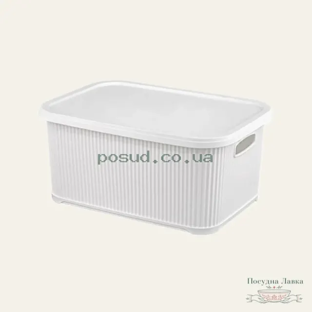Фото товару «Кошик для побутових речей Elif Plastik Nostalgia N374, 5,5 л, білий»