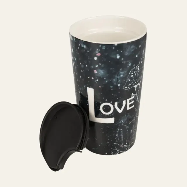Чашка Limited Edition Travel Love, з кришкою, 360 мл, HTK-053