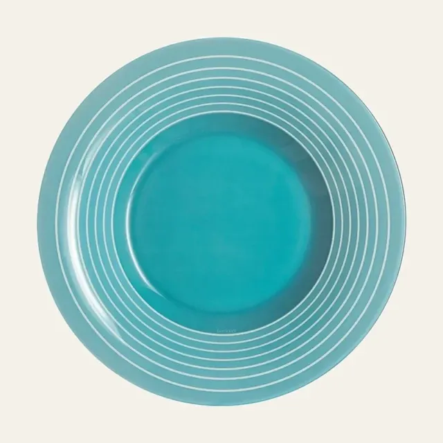 Фото товару «Тарілка Luminarc Factory Blue, глибока кругла, 21,5 см P3624»