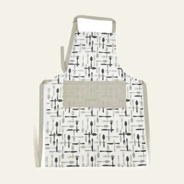 Фото товару «Фартух кухонний SOHO Pattern Fork, 60 × 84 см, 100% бавовна, BS 54419»