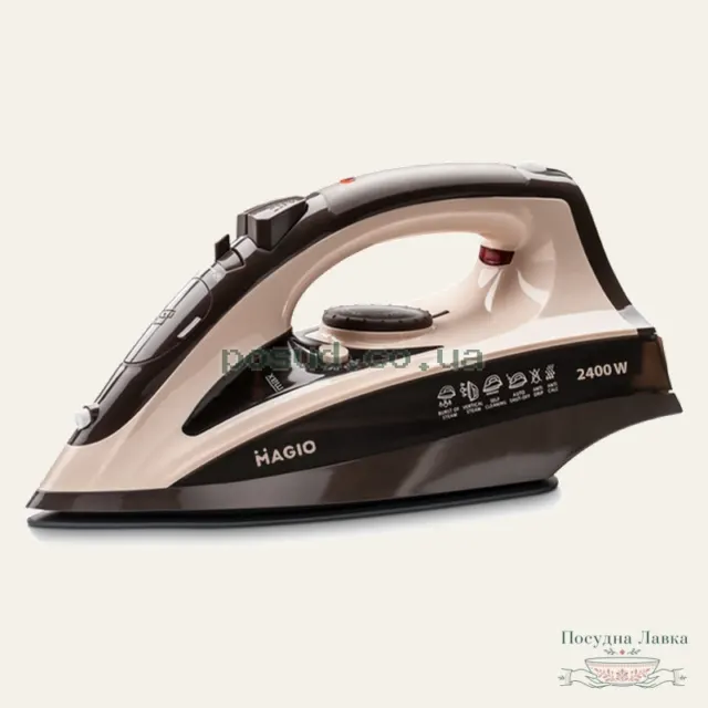 Фото товару «Праска Magio MG-134, 2400 Вт, бежева»