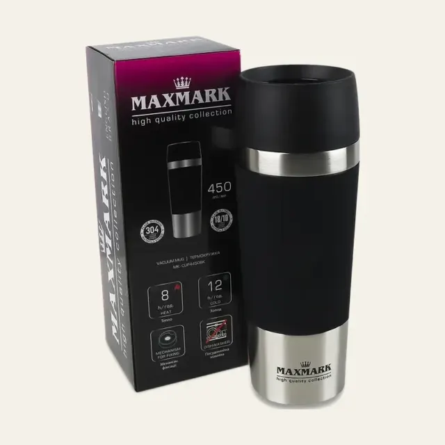 Фото товару «Термочашка 450 мл, MK-CUP4450BK»