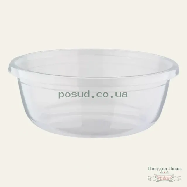 Прозорий таз Asude Plastik ASD158, 27 л, 51 × 51 × 17,5 см