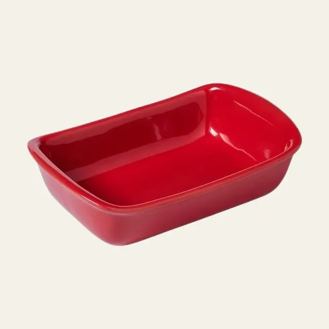 Форма прямокутна керамічна для запікання Pyrex Supreme Red, 33 × 23 см, SU33RR5/7244
