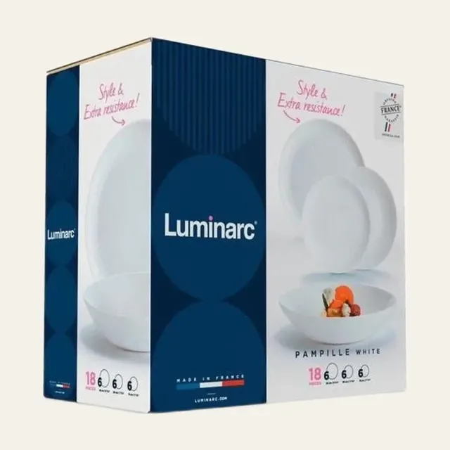 Фото товару «Сервіз Luminarc PAMPILLE WHITE 18 предметів, 6153Q»