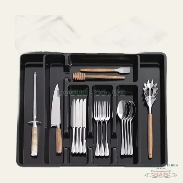 Органайзер для шухляди Lamela 149, 33,6 × 26,2 × 5 см, квезаль, 36052