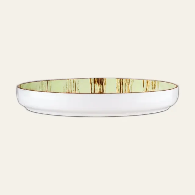 Тарілка Wilmax Scratch Pistachio, з бортиком, 28 см, WL-668120 / A