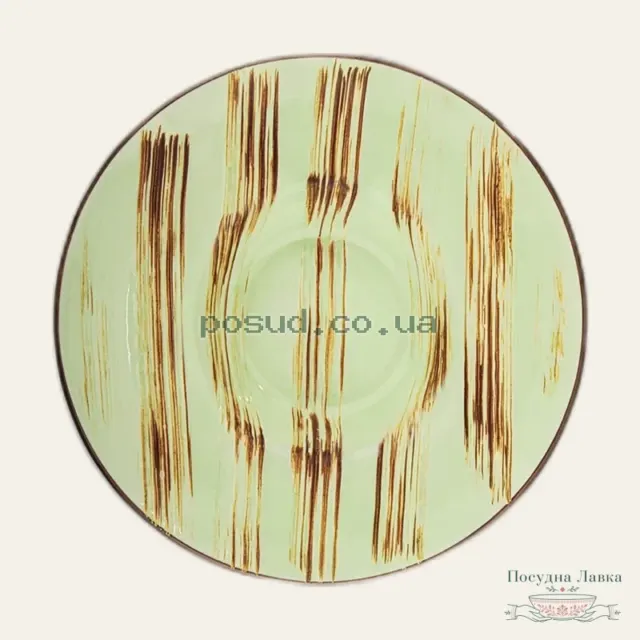 Фото товару «Тарілка Wilmax Scratch Pistachio, глибока, 20 см, 800 мл, WL-668122 / A»