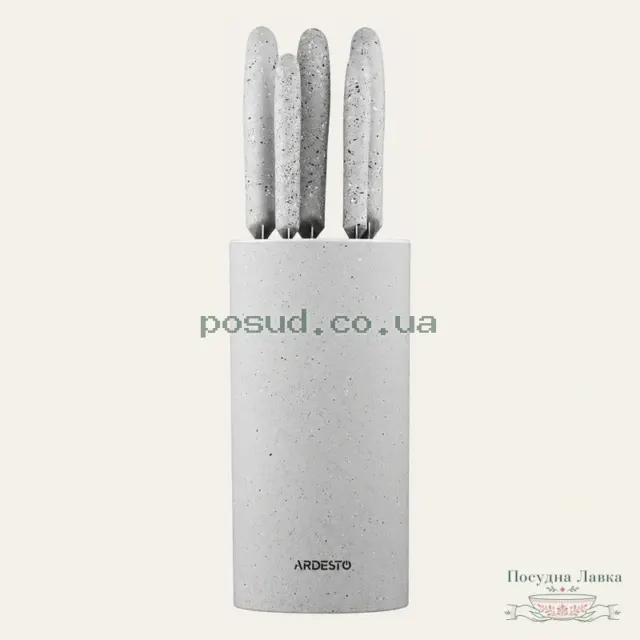 Набір ножів Ardesto Gemini AR2106GR, 6 предметів, сірий