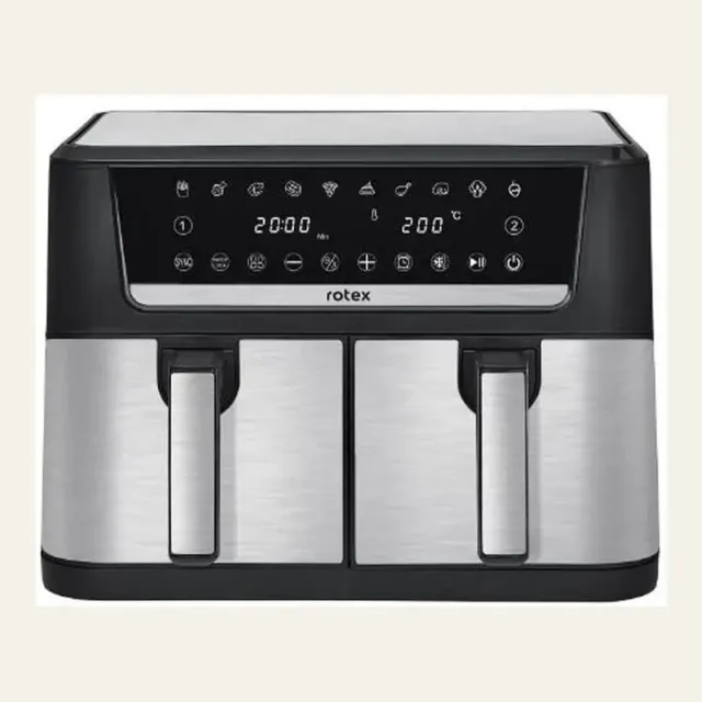 Фото товару «Мультипіч Rotex ROM1210-2XL MultiFry DUO, 2 чаші по 6 л, 2800 Вт»