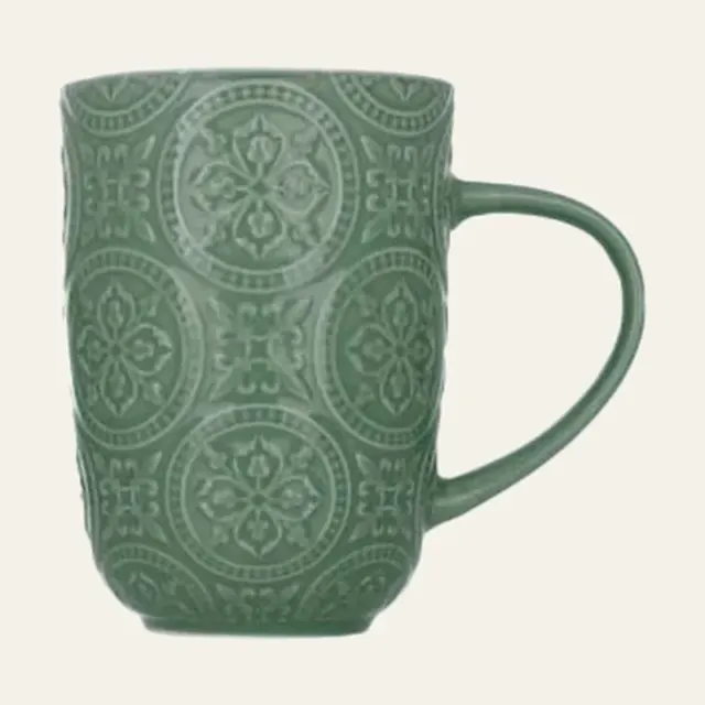 Чашка Limited Edition PATTERN, темно-зелена, 410 мл, 18478G