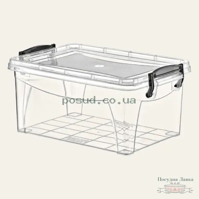 Фото товару «Прямокутний харчовий контейнер Irak Plastik Hide Box SA-305, 3 л, 26 × 17 × 11,5 см»