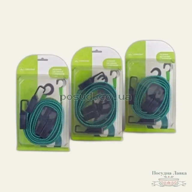 Багажні гумки Горизонт 05034-GR з гачками, 1,2 м, 2 шт