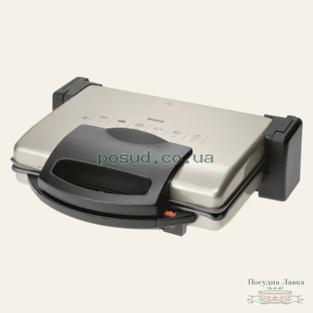 Електрогриль контактний Bosch TFB3302V, 1800 Вт