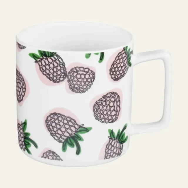 Фото товару «Кухоль порцеляновий Ardesto Raspberries, 340 мл, AR3437»