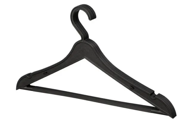 Набір пластикових вішалок для одягу Violet House 2000, 5 шт., чорний, 2000 PLASTIC HANGER Black