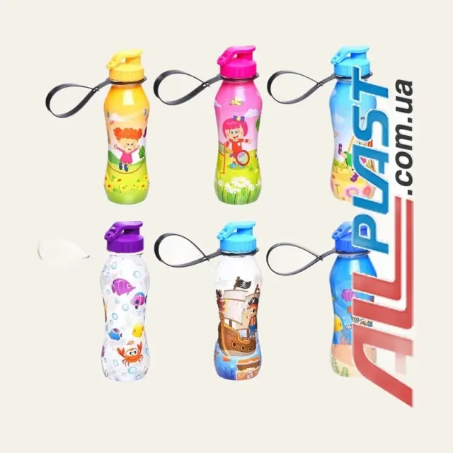 Пляшка для води дитяча з малюнком, Irak Plastik, 750 мл, CM-770