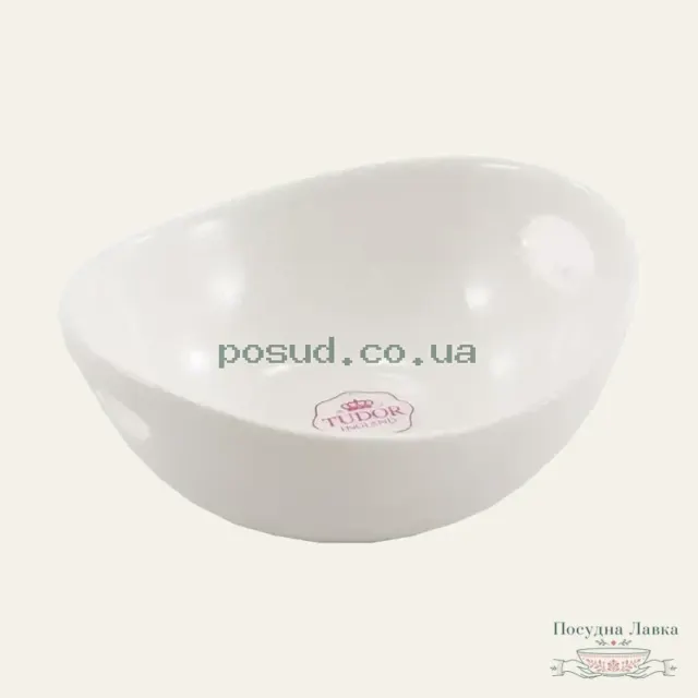 Порцелянова ємність для закусок Tudor TU0844 із ручками, 9 см