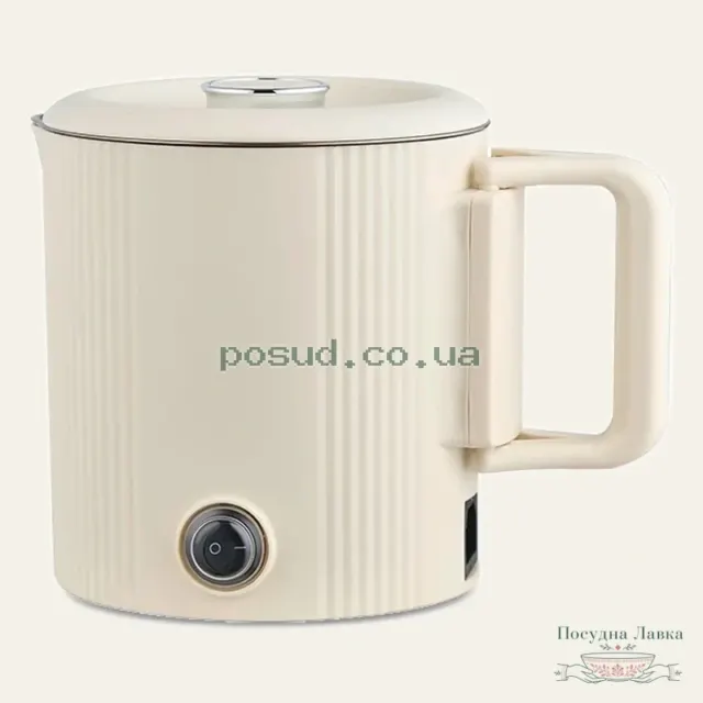 Чайник-каструля дорожній Maestro MR-009 Beige, 0,8 л, 600 Вт