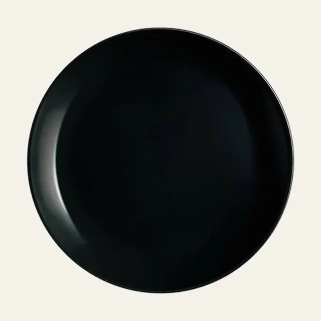 Фото товару «Тарілка Luminarc Diwali Black, обідня кругла, 25 см»
