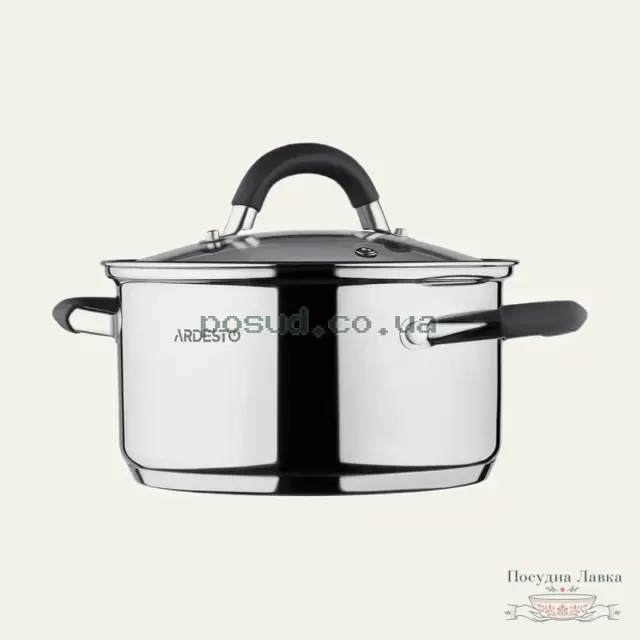 Каструля Ardesto Gemini Salerno AR1912CS, 1,2 л, 14 см з кришкою